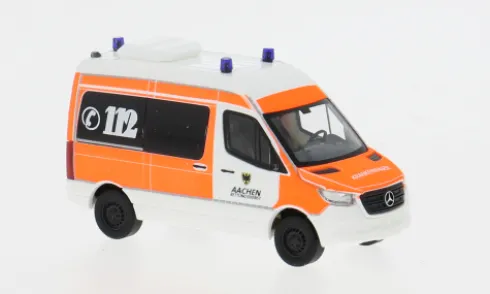 Mercedes Sprinter, 2018, Rettungsdienst Aachen, 1:87, Busch