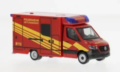 Mercedes Sprinter 18, rot, 2018, Feuerwehr (D), 1:87, Herpa