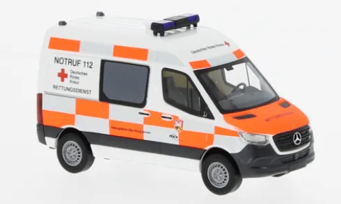 Mercedes Sprinter SWB HD, 2018, DRK Main-Kinzig-Kreis, 1:87, Busch