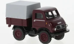 Mercedes Unimog U402, dunkelrot, 1953, 1:87, Wiking