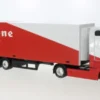 Mercedes Actros Gigaspace, rot/weiss, Firestone Racing, 1:43, Bburago