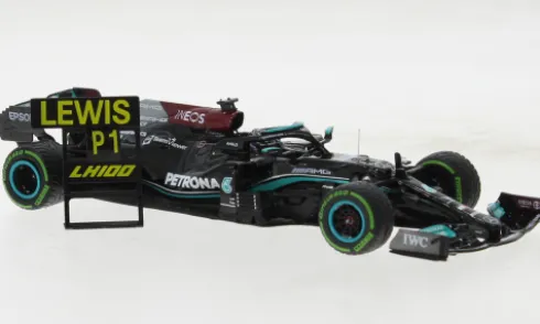 Mercedes AMG W12 E Performance, Formel 1, GP Russland, 2021, Mercedes AMG Petronas Formula One Team, Petronas, #44, L.Hamilton, 1:43, Minichamps