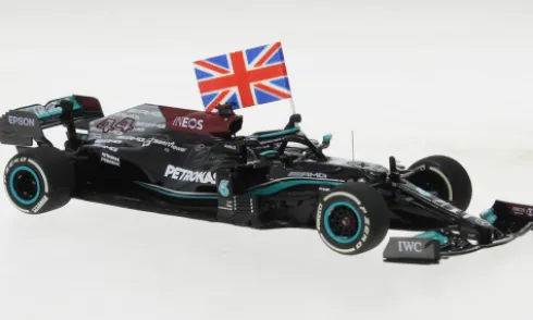 Mercedes AMG W12 E Performance, Formel 1, GP Großbritannien, 2021, Mercedes AMG Petronas Formula One Team, Petronas, #44, L.Hamilton, 1:43, Minichamps