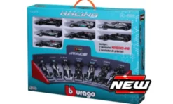 Mercedes 7 Car Set: W05 + W07 + W10 + W12 + W13 + W14 + W15, 1:43, Bburago