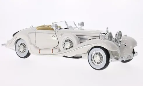Mercedes 500 K Typ Spezial-Roadster, weiss, 1936, Maharadjah, 1:18, Maisto