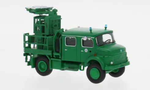Mercedes LA 911 Lichtmastwagen, 1966, Polizei München, 1:87, Brekina