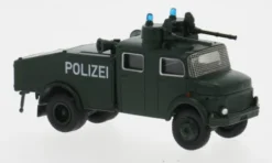 Mercedes LA 1113 Wasserwerfer, dunkelgrün, 1966, Polizei, 1:87, Brekina