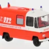 Mercedes L 508 RTW FW Frankfurt, rot/weiss, 1970, Feuerwehr Frankfurt, 1:87, Brekina