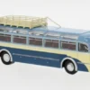 Mercedes O 6600 H Reisebus, hellblau/beige, 1951, 1:87, Brekina