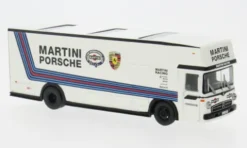 Mercedes O 317 Renntransporter, Martini Porsche, 1:64, Schuco
