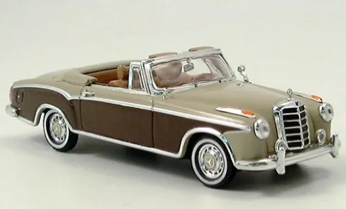 Mercedes 220 SE Cabriolet, beige/braun, 1958, 1:43, Vitesse