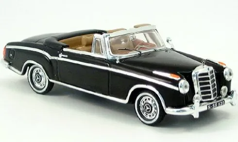 Mercedes 220 SE Cabriolet, schwarz, 1958, 1:43, Vitesse
