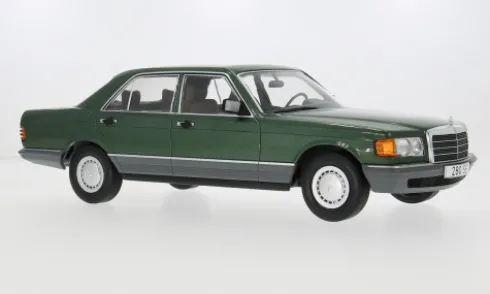 Mercedes S-Klasse (W126), dunkelgrün, 1979, 1:18, MCG