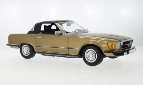 Mercedes 450 SL (R 107), gold/schwarz, 1985, 1:12, KK Scale