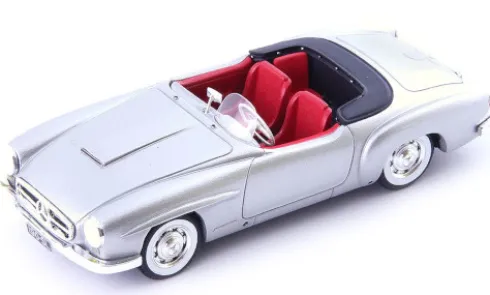 Mercedes 190 SL Speedster, silber, 1954, 1:43, Autocult/Avenue 43