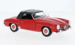 Mercedes 190 SL (W121), rot/schwarz, 1955, 1:24, Welly