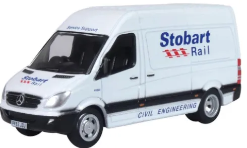Mercedes Sprinter Van, Stobart Rail, 1:76, Oxford