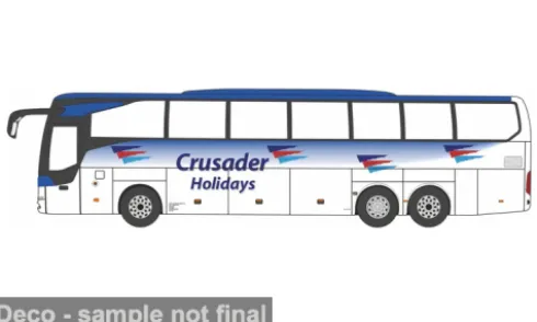 Mercedes Tourismo 3 Axle, Crusader Holidays, 1:76, Oxford