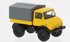 Mercedes Unimog U406, gelb/grau, 1:64, Schuco
