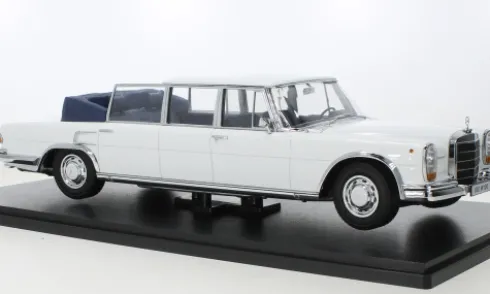 Mercedes 600 (W100) Landaulet, weiss/blau, 1964, 1:18, KK Scale