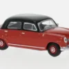 Mercedes 180 (W120), rot/schwarz, 1:64, Schuco