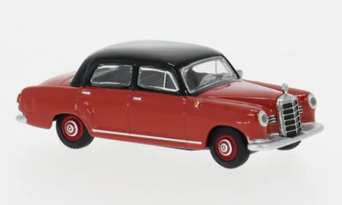 Mercedes 180 (W120), rot/schwarz, 1:64, Schuco