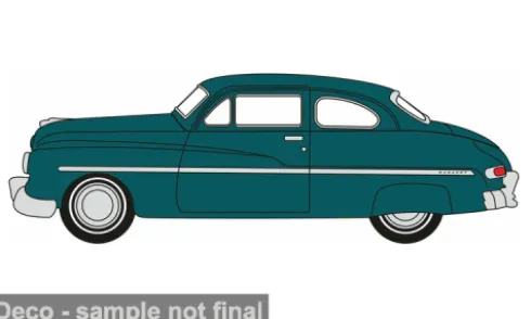 Mercury 8, dunkelgrün, 1949, 1:87, Oxford