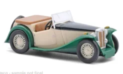 MG Midget TC, beige/grün, 1945, 1:87, Busch