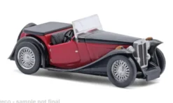 MG Midget TC, rot/schwarz, 1945, 1:87, Busch