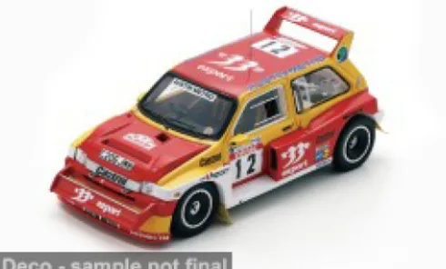 MG Metro 6R4, Tour de Corse, 1986, #12, D.Auriol/B.Occelli, 1:43, Spark