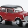 Mini Austin Cooper, rot/schwarz, 1:76, Oxford