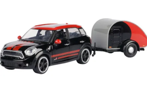 Mini Cooper S All4 Countryman, schwarz/rot, 1:24, Motormax