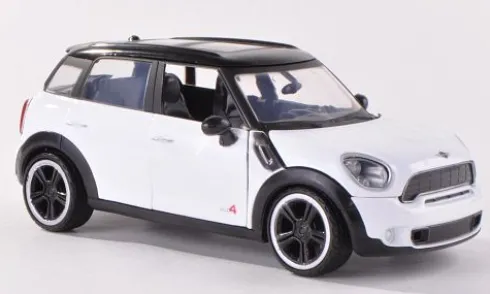 Mini Cooper S Countryman, weiss/schwarz, 1:24, Motormax