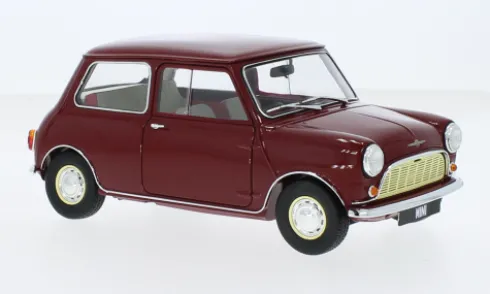 Mini Morris Minor, dunkelrot, 1:18, Kyosho