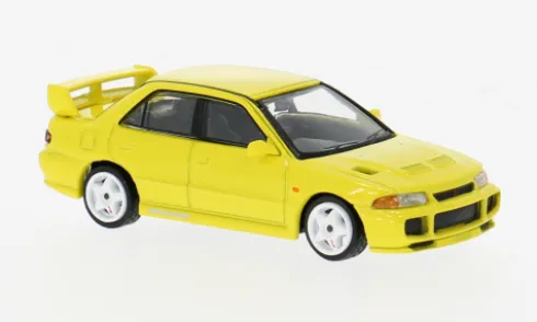Mitsubishi Lancer GSR Evolution III, gelb, 1:64, Tarmac Works