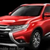 Mitsubishi Outlander, rot, 2018, 1:43, Vitesse
