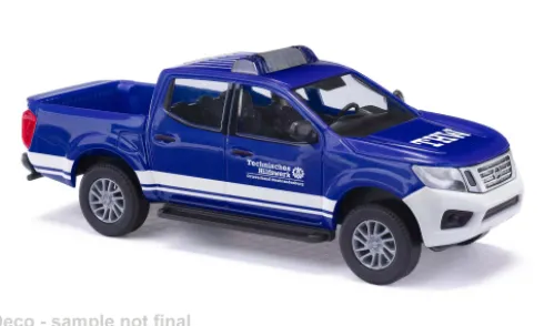 Nissan Navara, 2015, THW Neubrandenburg, 1:87, Busch
