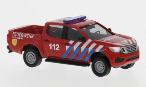Nissan Navara D231, 2015, Feuerwehr Glücksburg, 1:87, Busch