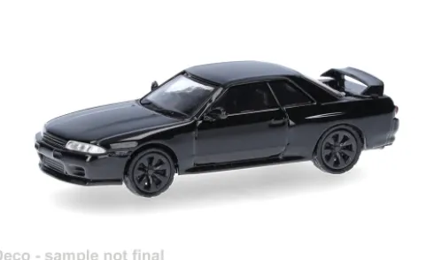 Nissan Skyline GTR (R32), schwarz, 1:87, Micro City 87