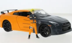 Nissan GT-R, orange/grau, 2009, 1:24, Jada