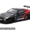 Nissan GT-R (R35) LB Work Type 2, schwarz/rot, 2026, Advan, 1:64, Tarmac Works