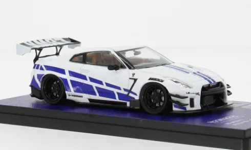 Nissan GT-R (R35) LB Work Type 2, weiss/blau, 1:43, Tarmac Works