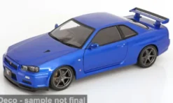 Nissan GT-R R34 V-Spec II, blau, 2001, 1:12, KK Scale