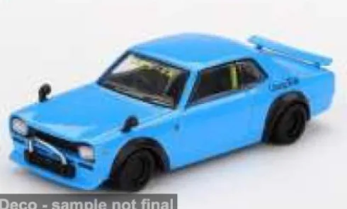 Nissan Hakosuka LB Works, blau, 2015, 1:64, Mini GT