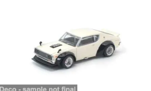 Nissan KPGC110 Kenmeri, weiss, 1:64, Pop Race