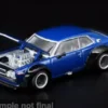Nissan Laurel C130, blau, 1:64, Pop Race