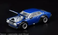 Nissan Laurel C130, blau, 1:64, Pop Race
