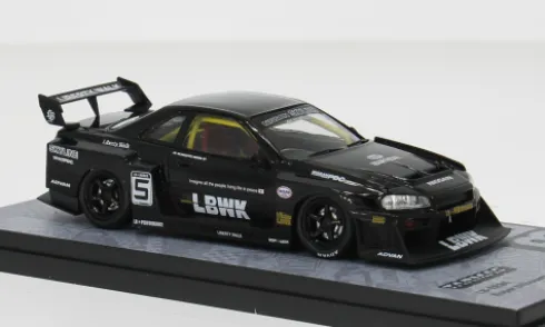 Nissan LB-ER34 Super Silhouette Skyline, schwarz, 1:43, Tarmac Works