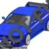 Nissan Nismo 400R, blau, 1996, 1:64, Majorette