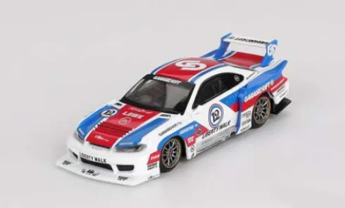 Nissan Silvia (S15) LB-Super Silhouette, 2025, GARASIDRIFT x LBWK, #12, 1:64, Mini GT